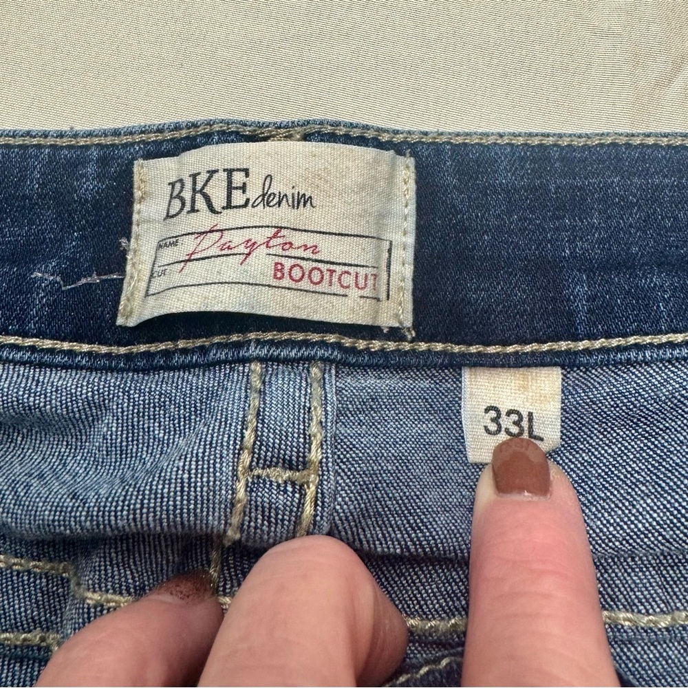 BKE Denim Bootcut Jeans in Classic Blue - Picture 3 of 6